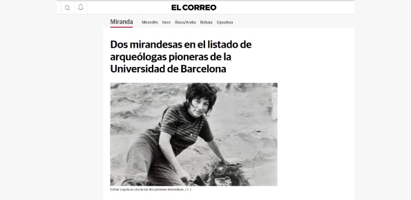 Dos mirandesas en el listado de arqueólogas pioneras de la Universidad de Barcelona